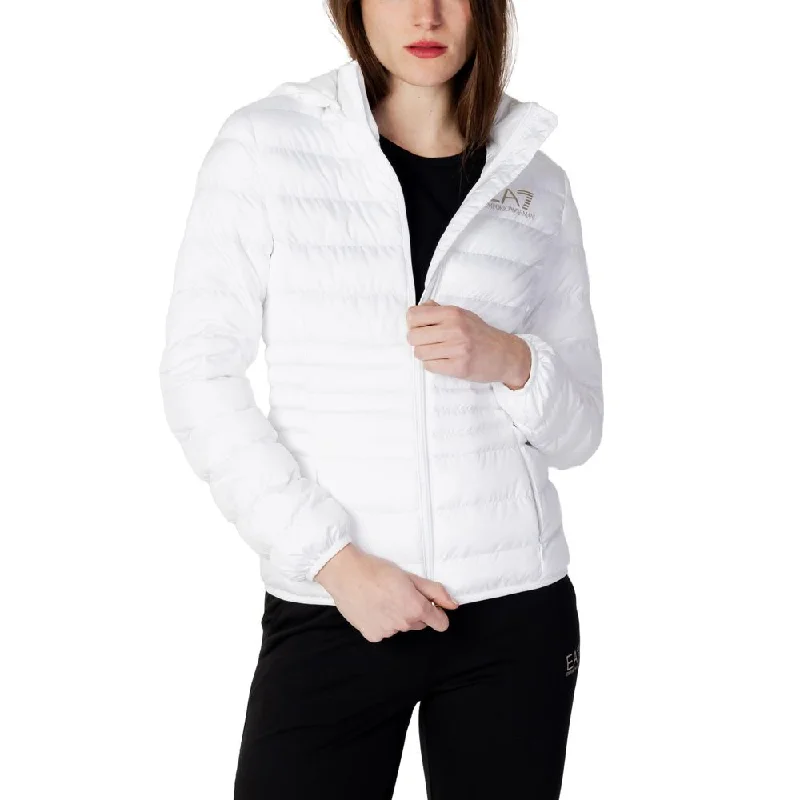 White Polyester Jackets & Coat Notch Collar Jacket Peter Pan Collar Jacket Cowl Neck Jacket