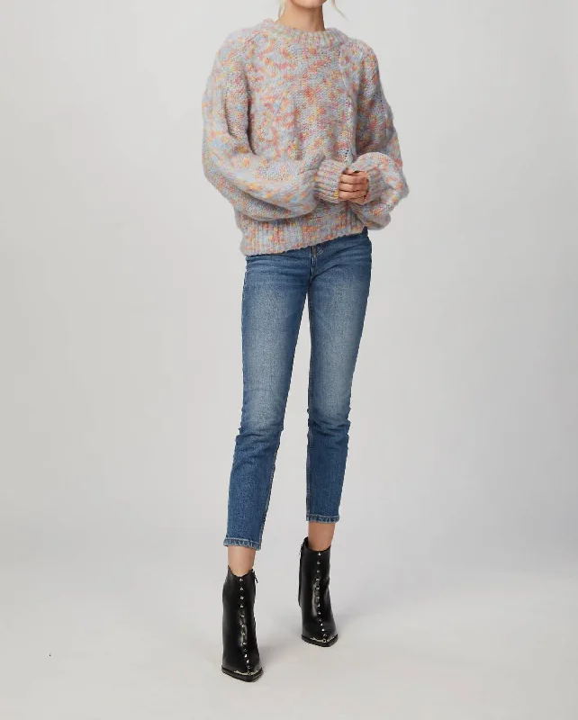 Jonah Knit Top In Pastel Premium Knit Blouse