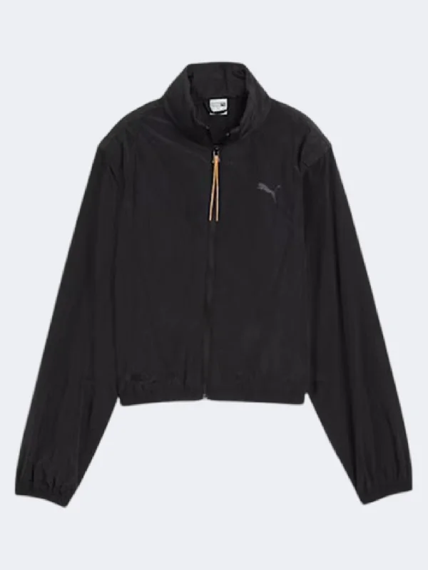 Puma Dare To Modular Women Lifestyle Jacket Black Tiered Jacket Buttoned Jacket Zippered Jacket Puma Dare To Modular Women Lifestyle Jacket Black Tiered Jacket Buttoned Jacket Zippered Jacket