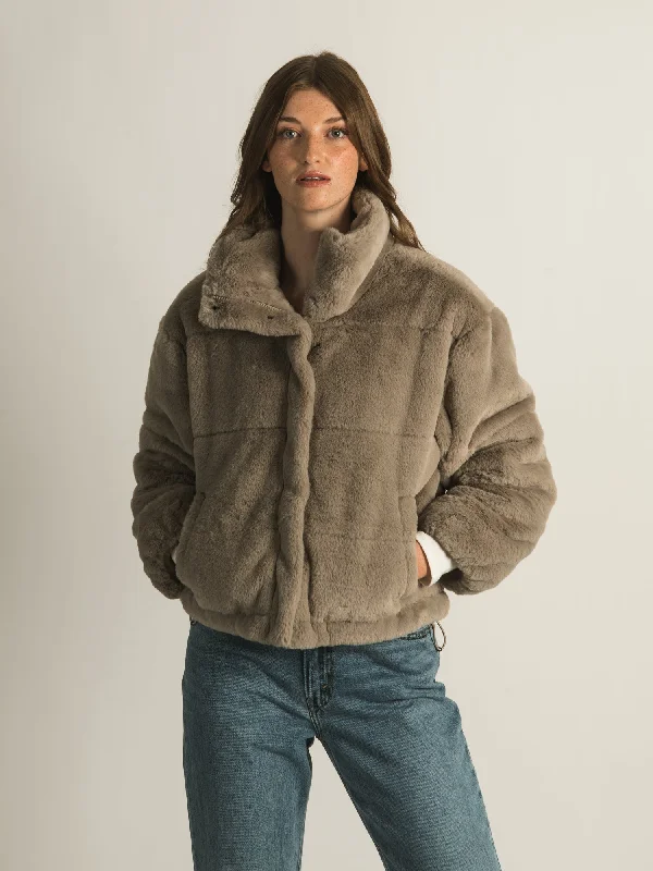 HARLOW FAY FAUX FUR JACKET - CLEARANCE Fleece Jacket Down Jacket Parka