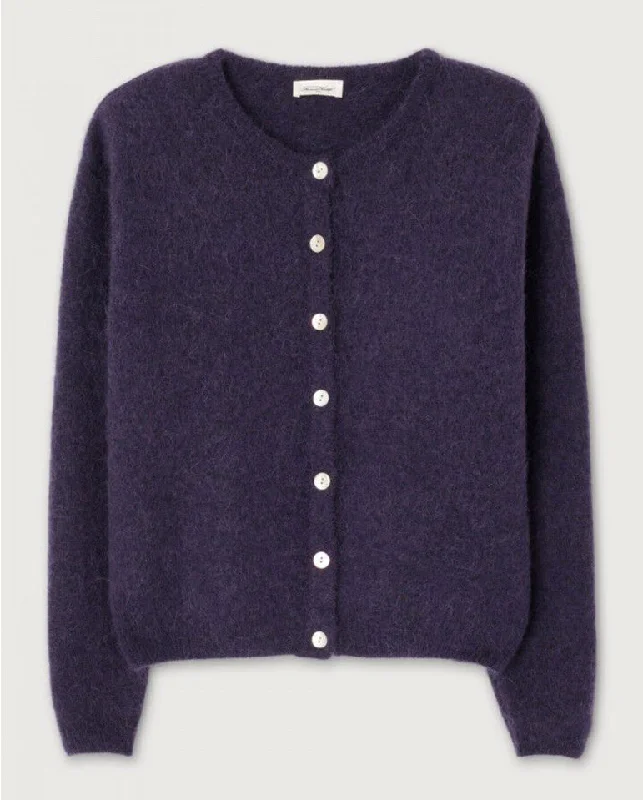 Vitow Cardigan ABYSS Melange Chenille Blend Fleece Blend Nylon Blend
