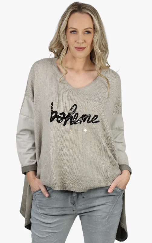 BOHEME knit top Silk Knit Top