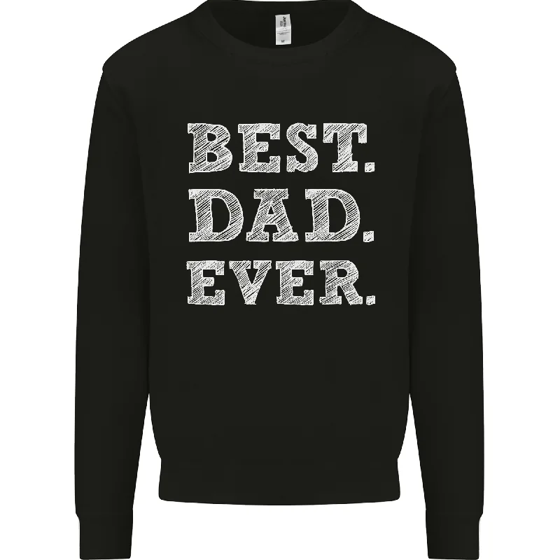 Best Dad Ever Fathers Day Present Gift Mens Sweatshirt Jumper Oversized Hoodie Comfort Casual