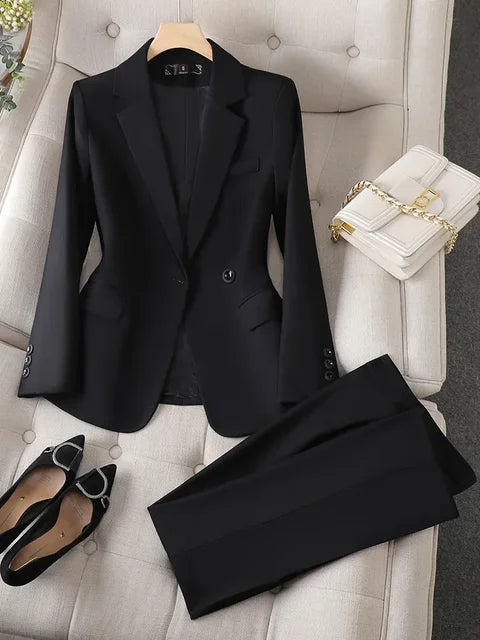 Office Wear Women Blazer Suits Elegant Casual Blazer 2 Piece Set Women's Long Blazer Office Wear Women Blazer Suits Elegant Casual Blazer 2 Piece Set Women's Long Blazer