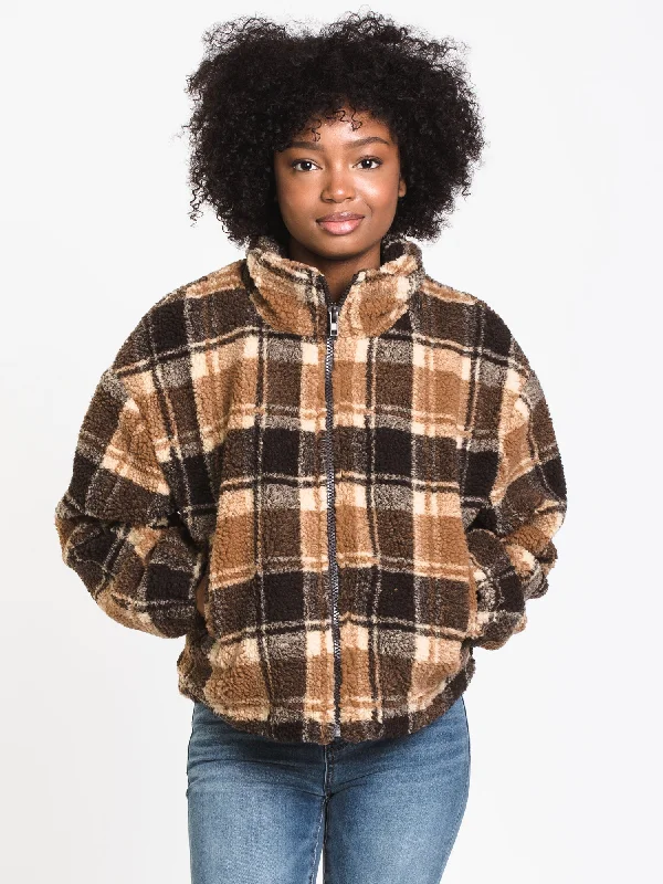 DAKOTA SHERPA JACKET - CLEARANCE Front Pockets Side Pockets Patch Pockets