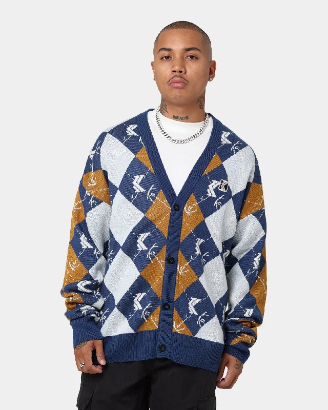 Karl Kani OG Logo Knit Cardigan Navy Anti-Pilling Anti-Shrink Durable