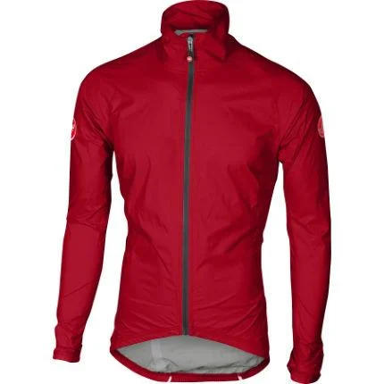 Castelli Emergency Rain Jacket - Red Wool Jacket Cashmere Jacket Tweed Jacket