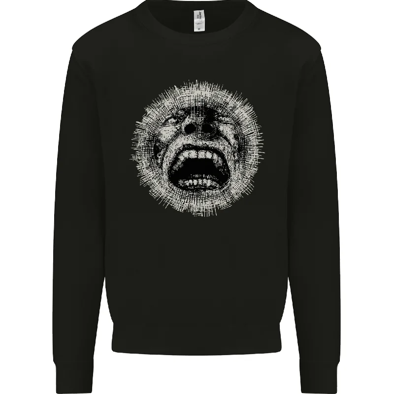 Crazy Face Gothic Skull Biker Motorcycle Mens Sweatshirt Jumper Hoodie with Zipper Placket Modern Functional Crazy Face Gothic Skull Biker Motorcycle Mens Sweatshirt Jumper Hoodie with Zipper Placket Modern Functional