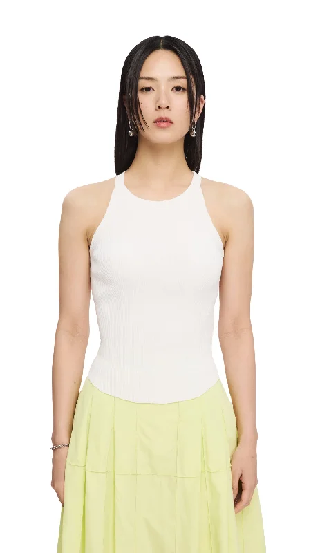 Halterneck Knit Top Affordable Knit Blouse