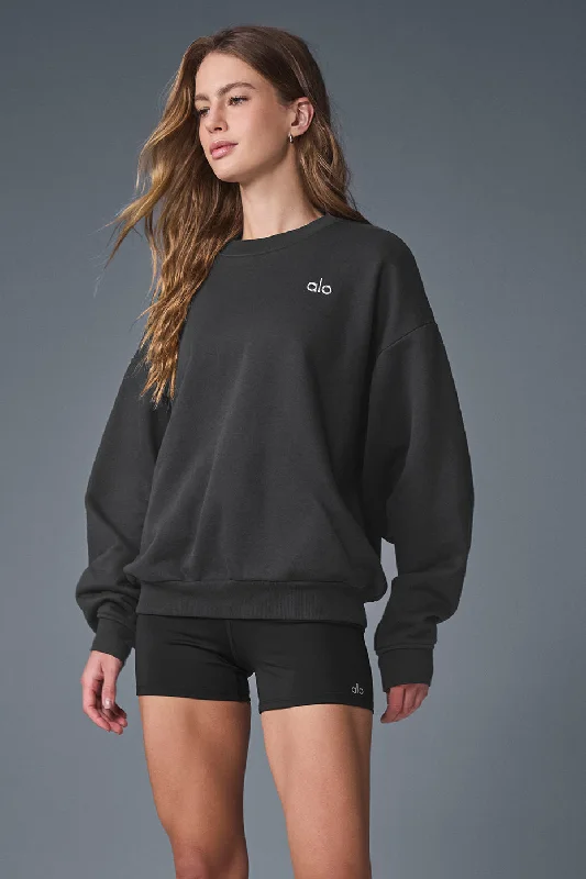 Accolade Crew Neck Pullover - Anthracite Long Sleeve Pullover