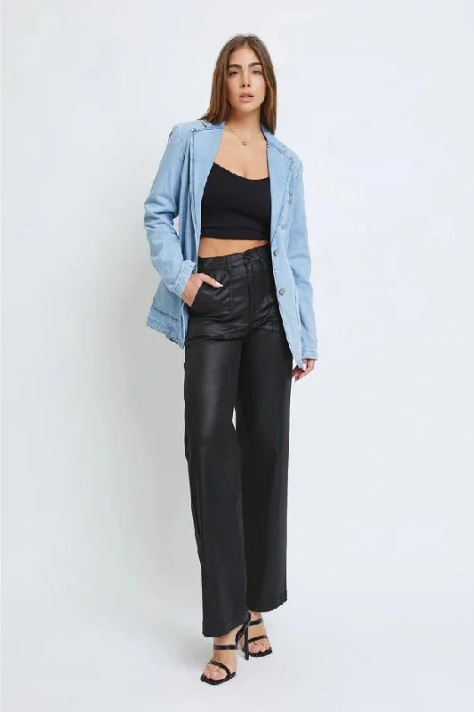 Hidden Denim Blazer Women's Fashion Blazer