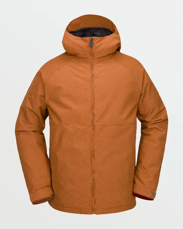 Mens 2836 Insulated Jacket - Caramel Fleece Jacket Down Jacket Parka