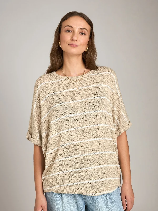Taupe/White