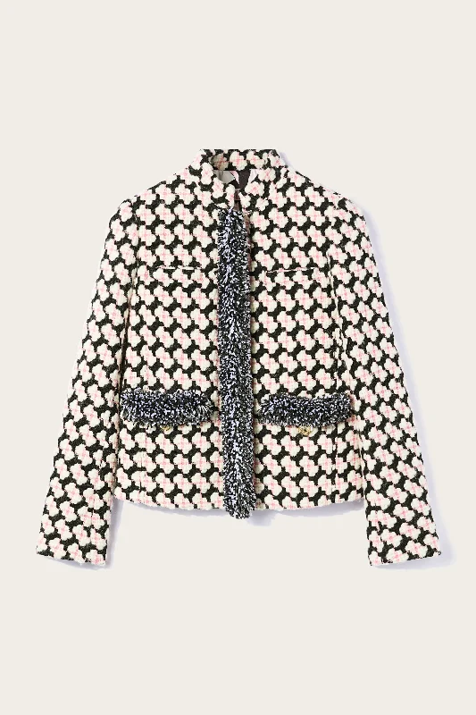 Fringed Tweed Jacket Satin Jacket Silk Jacket Chiffon Jacket