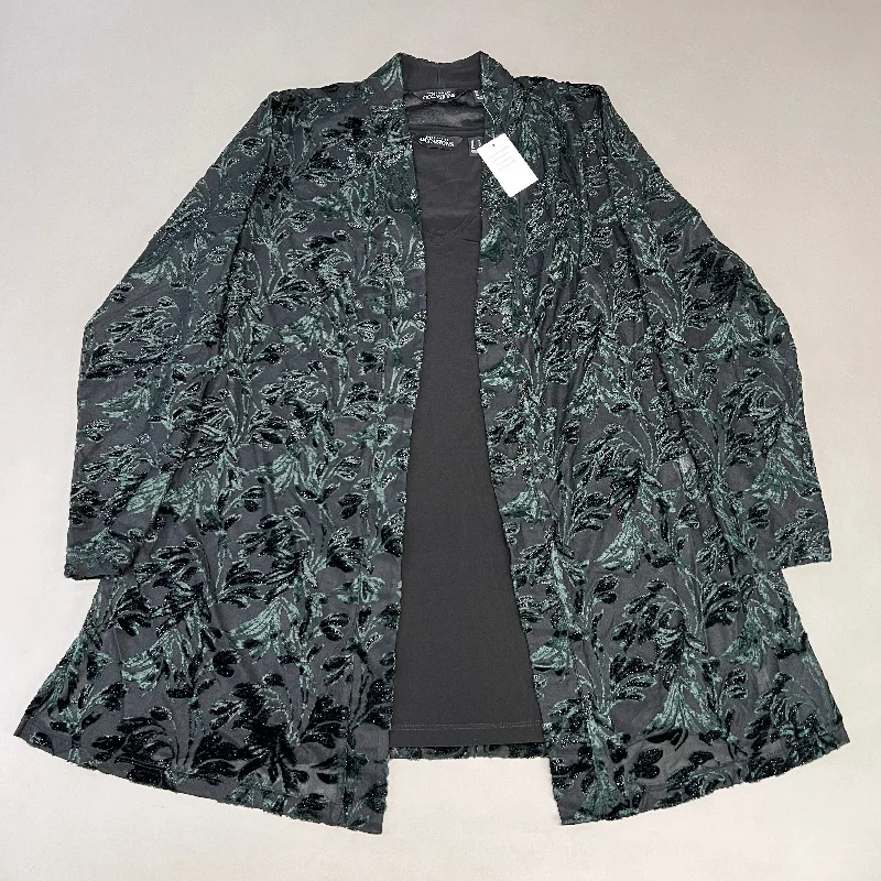 SUSAN GRAVER Knit Cardigan & Tank Set Women's Sz M Green / Black A384258F20551 (New) Anti-Pilling Anti-Shrink Durable SUSAN GRAVER Knit Cardigan & Tank Set Women's Sz M Green / Black A384258F20551 (New) Anti-Pilling Anti-Shrink Durable