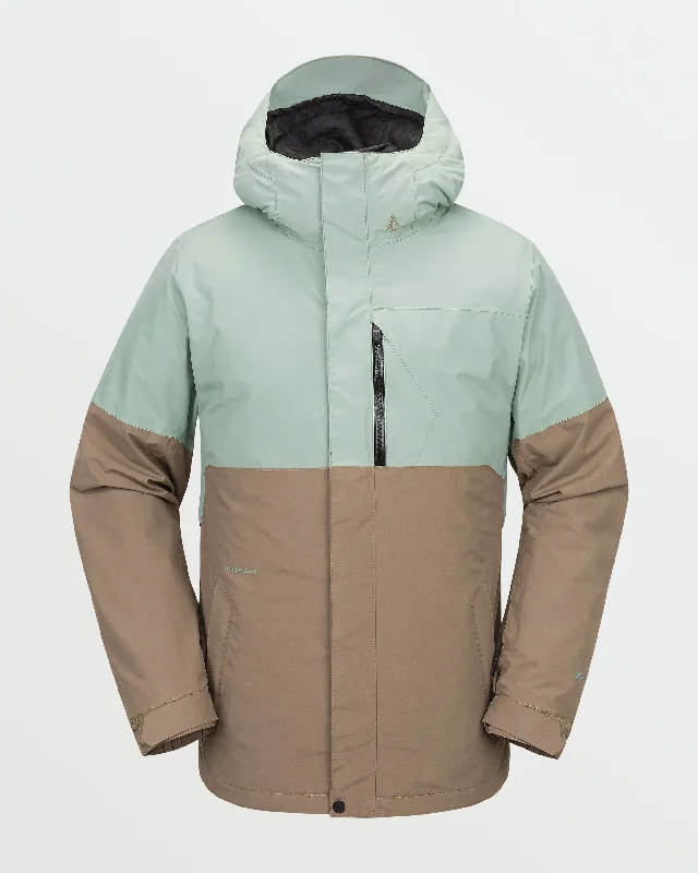 Mens L Insulated Gore-Tex Jacket - Agave V-Neck Jacket Boat Neck Jacket Square Neck Jacket