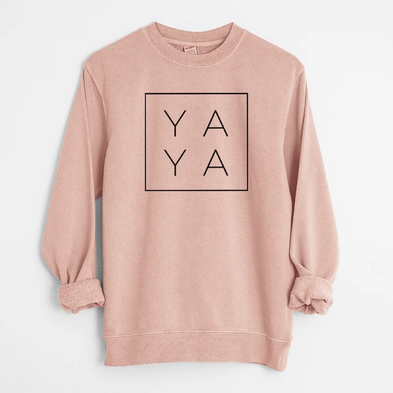 Ya Boxed - Unisex Pigment Dyed Crew Sweatshirt Hoodie with Gradient Ombre Colorful