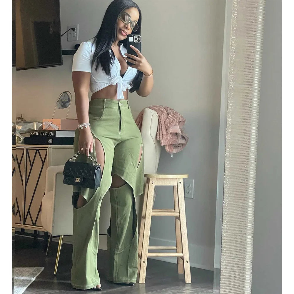 Bomblook C1120PT01 Street Wear Hollow Out Cotton Pants & Trousers Crisscross For Women Lady Pants Trousers Travel Practical Bomblook C1120PT01 Street Wear Hollow Out Cotton Pants & Trousers Crisscross For Women Lady Pants Trousers Travel Practical