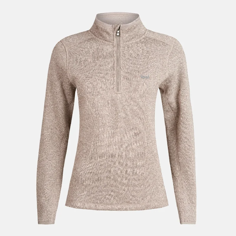 Poleron Mujer Coronado Therm-Pro Pullover Melange Beige Lippi Long Bell Sleeve