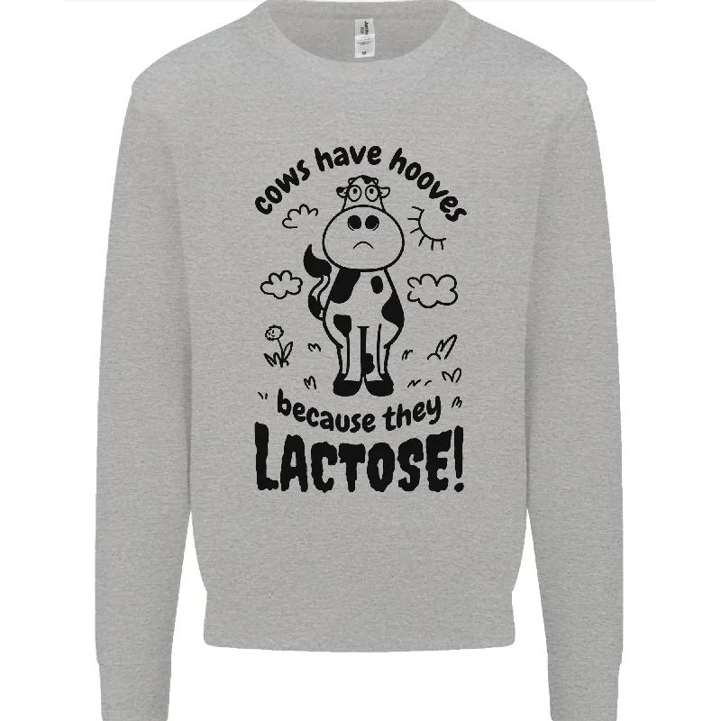 Cows Have Hooves Because They Lack Toes Mens Sweatshirt Jumper Hoodie with Relaxed Fit Easy Casual Cows Have Hooves Because They Lack Toes Mens Sweatshirt Jumper Hoodie with Relaxed Fit Easy Casual