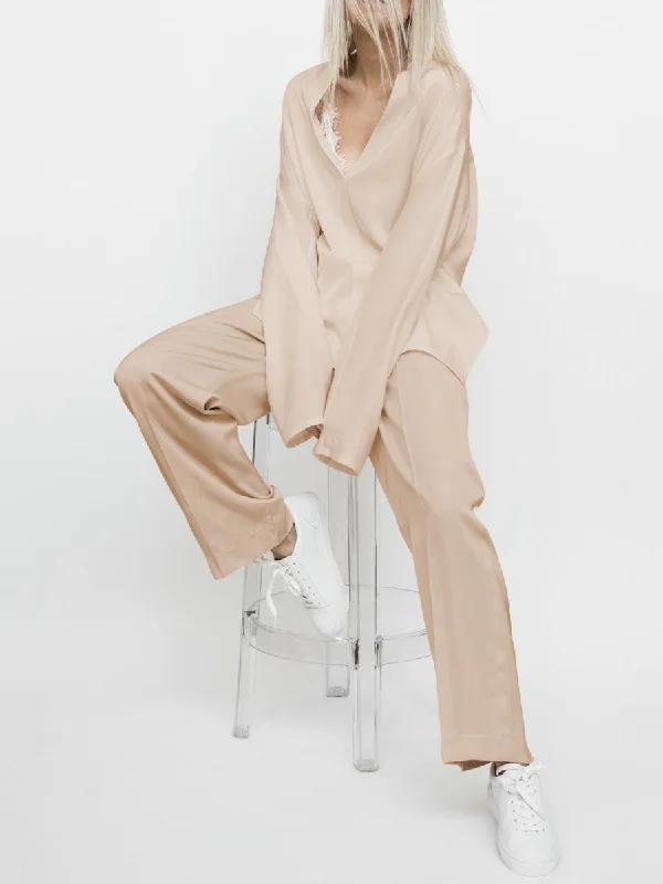 Casual Loose Comfortable Soft Top Trouser Suit Trousers Top Rated