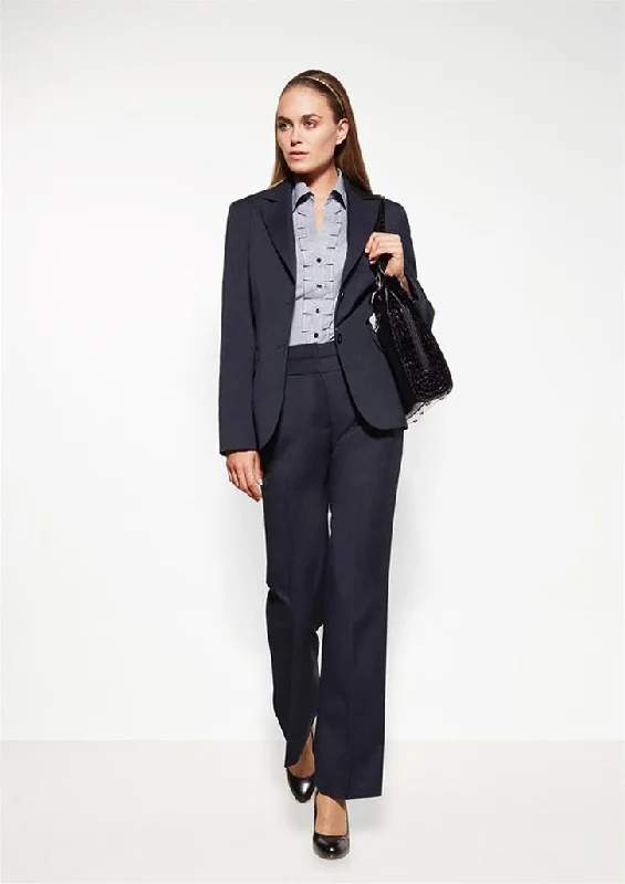 Biz Corporates Womens Cool Stretch Longline Jacket (60112) Stand-Up Collar Roll-Neck Collar Turtle Neck Biz Corporates Womens Cool Stretch Longline Jacket (60112) Stand-Up Collar Roll-Neck Collar Turtle Neck