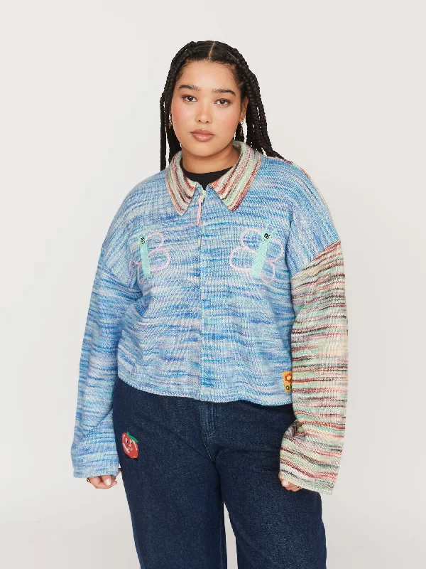 Social Butterfly Zip Cardigan Crew Neck V-Neck Turtle Neck