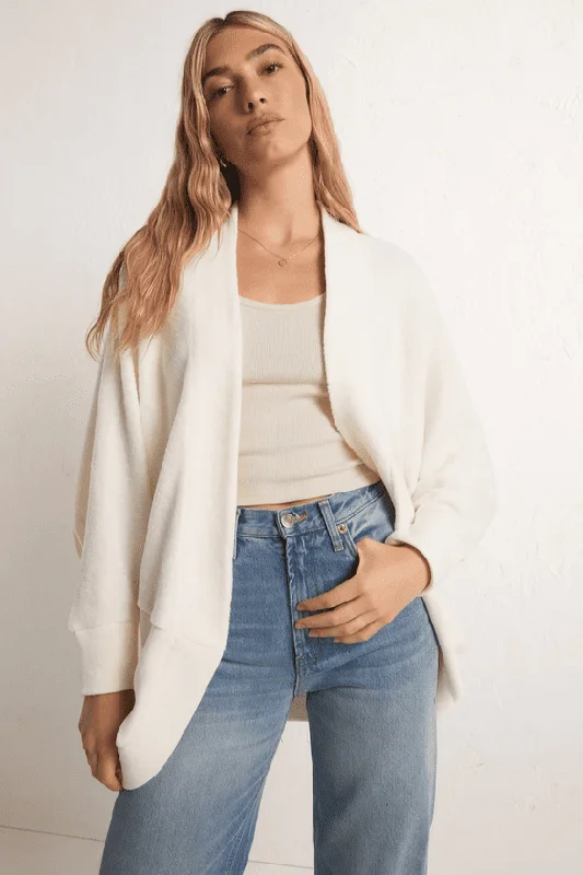 Z Supply Commuter Fleece Cardigan Tailored Straight A-Line