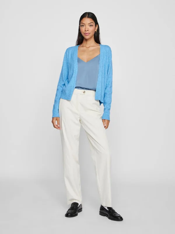 VIRIL Knit Cardigan - Blissful Blue Neon metallic Matte
