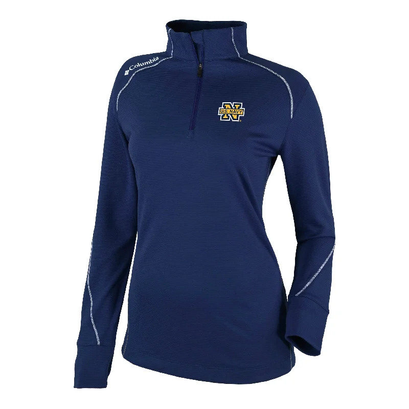 Navy Women's Columbia Shotgun 1/4 Zip Pullover* High Neck Pullover