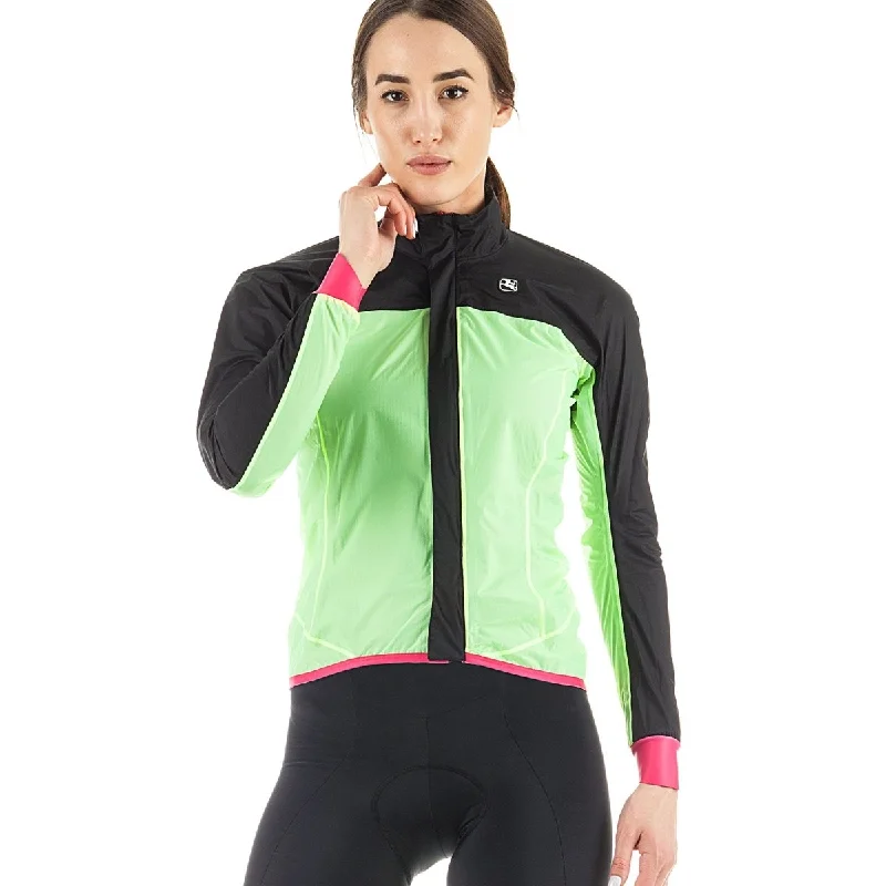 Giordana Women's Nano Shell Storm Rain Jacket Front Pockets Side Pockets Patch Pockets