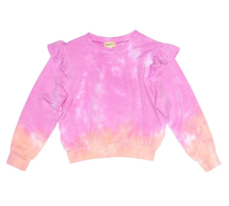 Sunny Pullover in Popsicle Shirred Sleeve Feminine