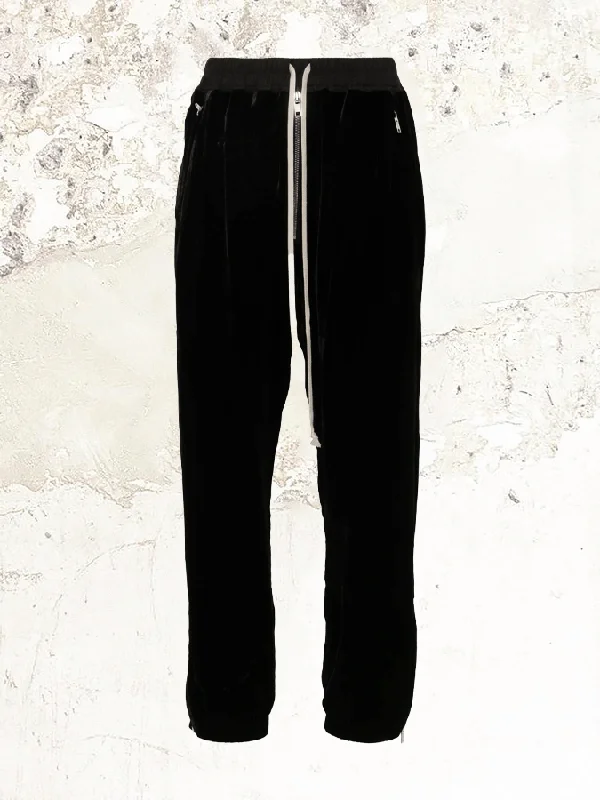 Rick Owens Velour track trousers Trousers Party Sparkling