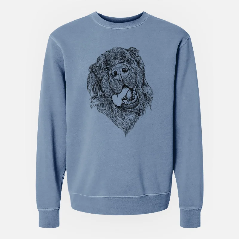 Bare Tuna the Newfoundland - Unisex Pigment Dyed Crew Sweatshirt Oversized Hoodie Comfort Casual Bare Tuna the Newfoundland - Unisex Pigment Dyed Crew Sweatshirt Oversized Hoodie Comfort Casual