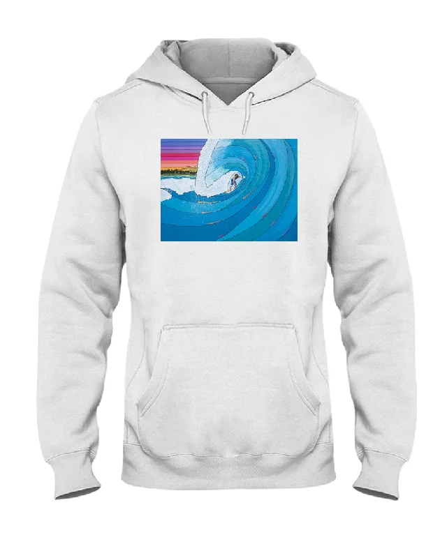 Big Wave Surfer - Hoodie Hoodie with Gradient Ombre Colorful