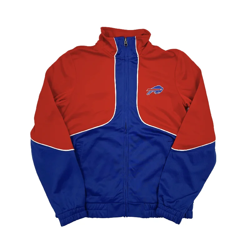 Women's Buffalo Bills Good Pass Full Zip Track Jacket Zippered Jacket Buttoned Jacket Snapped Jacket