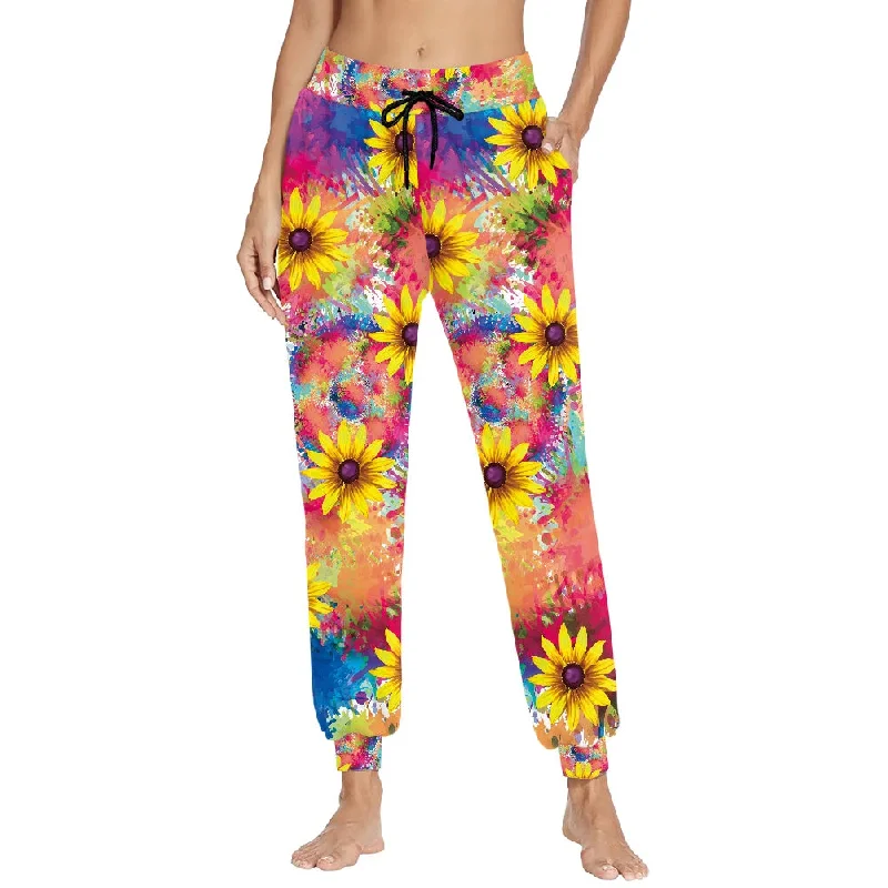 Sunflower Tie Dye Print Sport Gym Fitness Workout Pants for Women's Casual Sweatpants Drawstring Pants Hip Hop Loose Trousers Trousers Ceremony Elegant Sunflower Tie Dye Print Sport Gym Fitness Workout Pants for Women's Casual Sweatpants Drawstring Pants Hip Hop Loose Trousers Trousers Ceremony Elegant