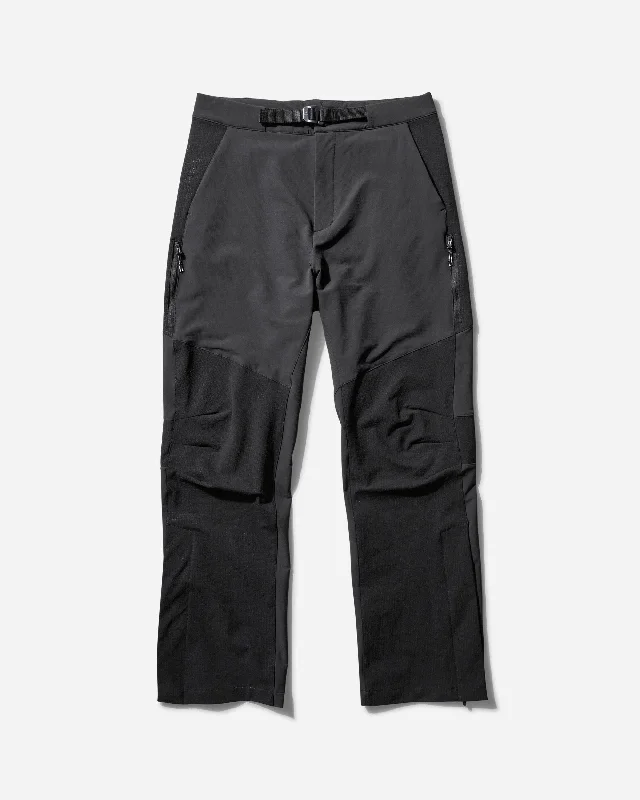 Men's Technical Reinforced Trousers Anthracite Trousers Solid Black
