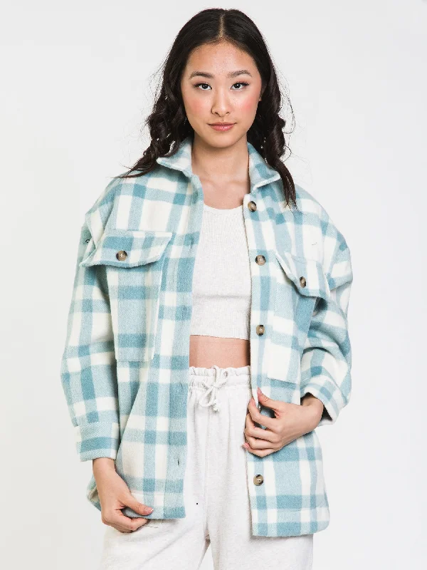 HARLOW JUNE SHIRT JACKET - CLEARANCE Fleece Jacket Down Jacket Feather Jacket