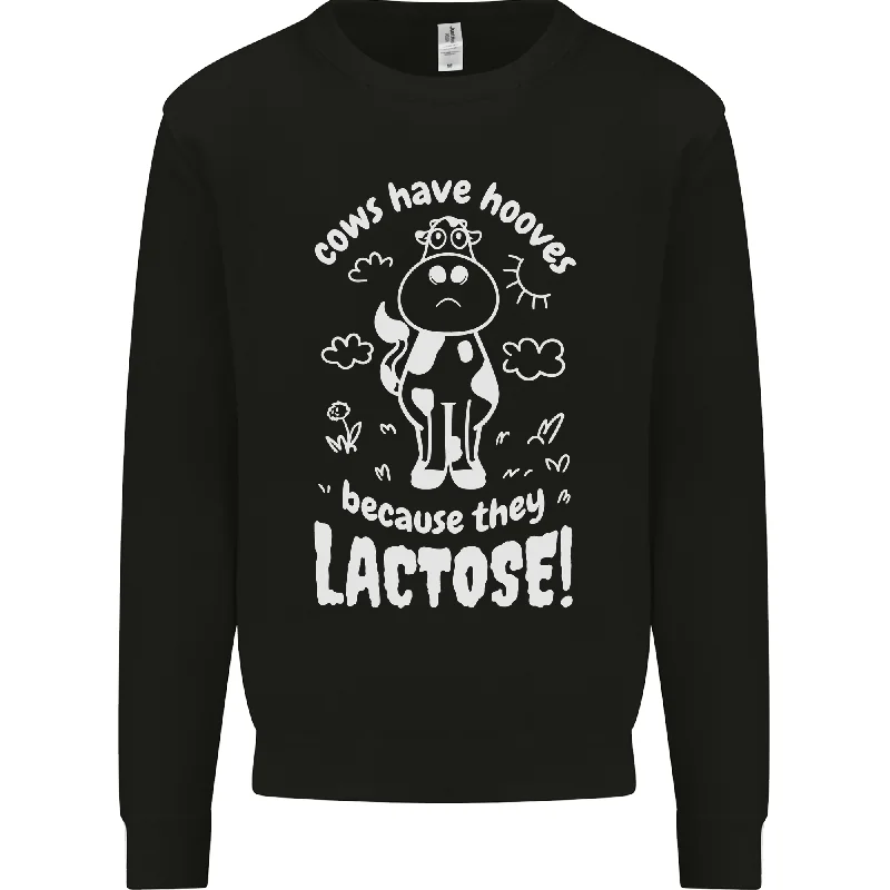 Cows Have Hooves Because They Lack Toes Mens Sweatshirt Jumper Hoodie with Contrast Stitching Detailed Premium Cows Have Hooves Because They Lack Toes Mens Sweatshirt Jumper Hoodie with Contrast Stitching Detailed Premium