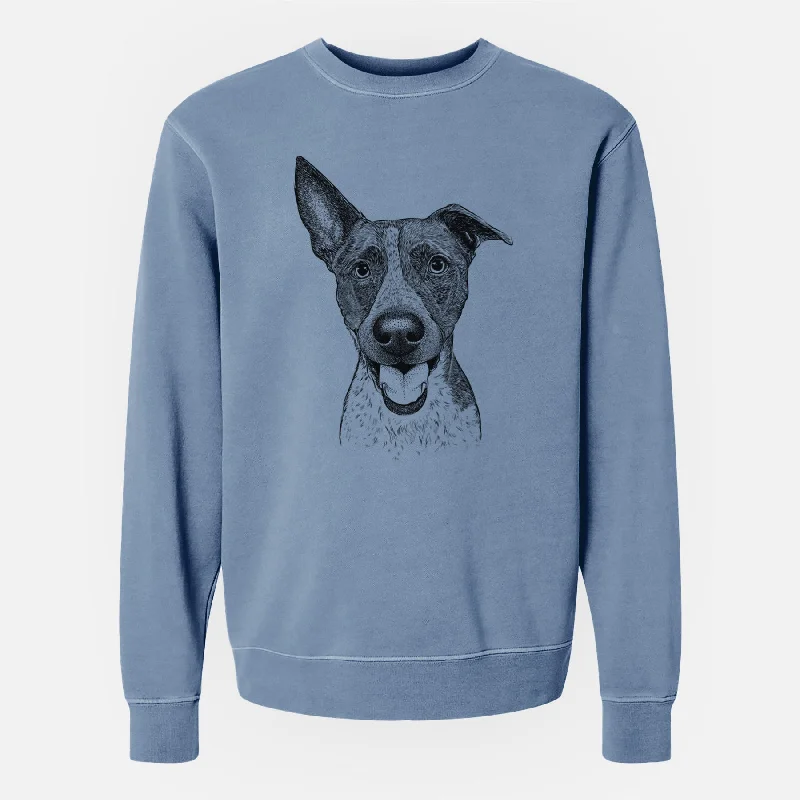 Bare Amigo the Heeler Mix - Unisex Pigment Dyed Crew Sweatshirt Zip Hoodie Drawstring Kangaroo Pocket