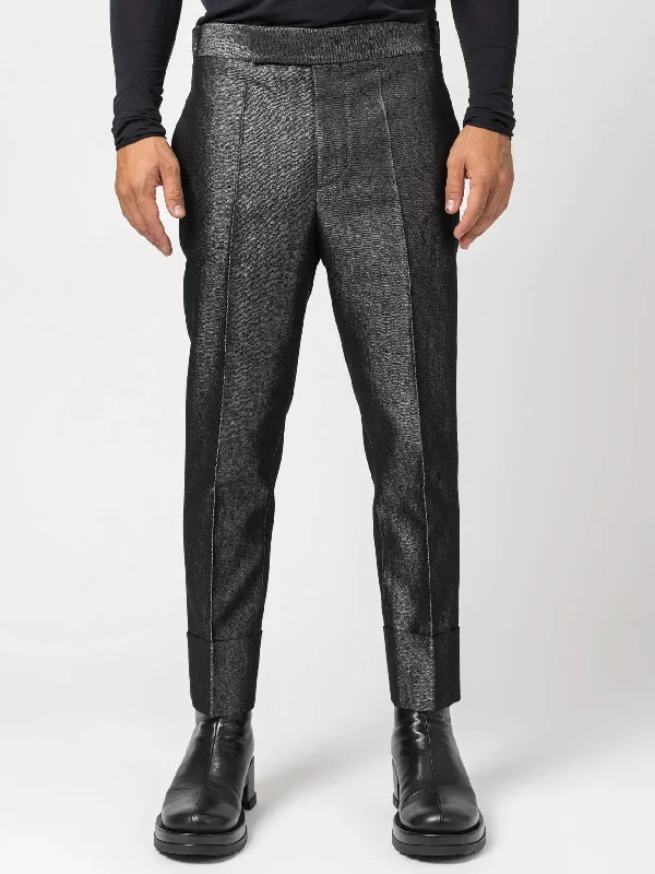 Denim Lamé Trousers Trousers Bootcut Casual