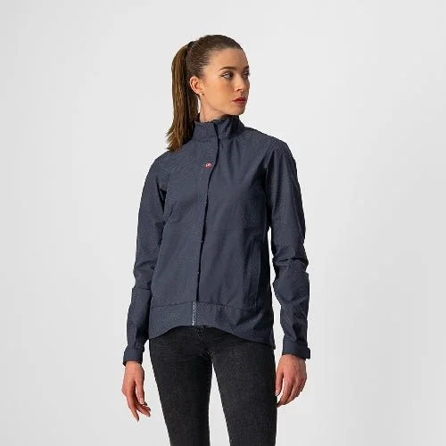 Castelli Women's Commuter Reflex Jacket Ribbed Jacket Pleated Jacket Ruffled Jacket