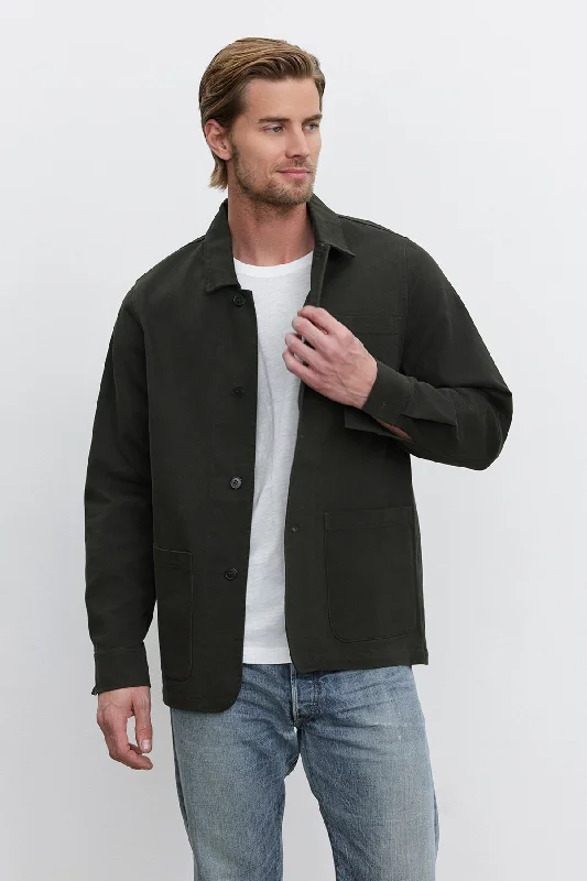 BARCLAY CHORE JACKET Zip Front Button Front Snap Front