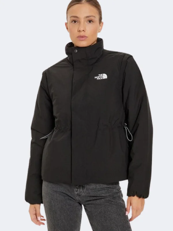 The North Face Padded 2 In 1 Convertible Women Lifestyle Jacket Black Welt Pockets Slit Pockets Flap Pockets The North Face Padded 2 In 1 Convertible Women Lifestyle Jacket Black Welt Pockets Slit Pockets Flap Pockets