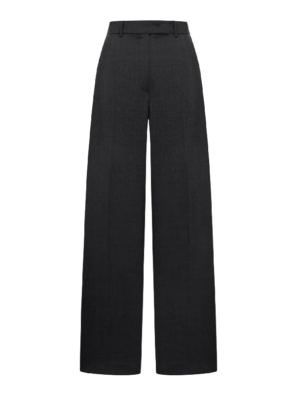 TAILORED WOOL TROUSERS Trousers Leisure Comfortable