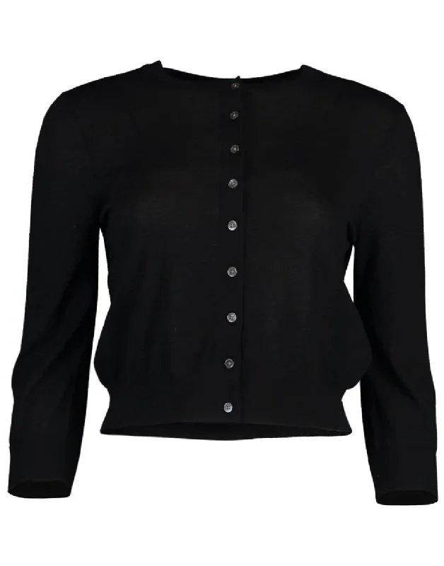 Long Sleeve Crewneck Cardigan Satin Fabric Silk Fabric Chiffon Fabric