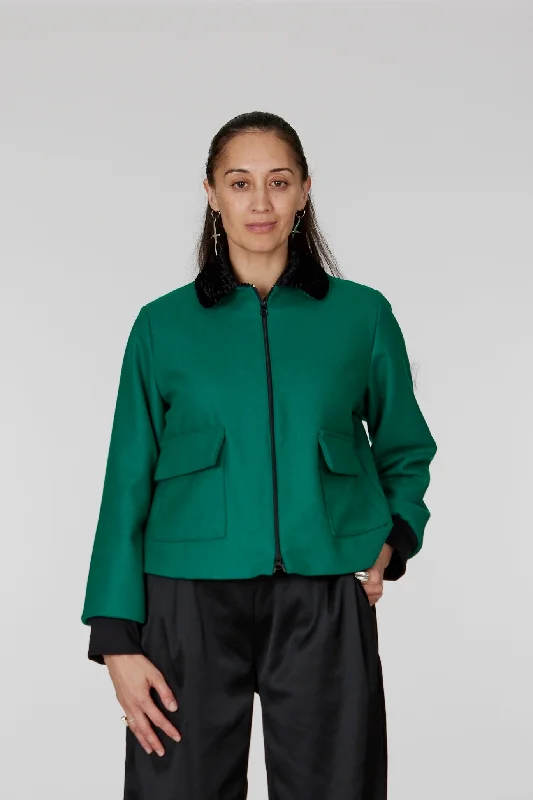 Juna Emerald Jacket Anorak Shell Jacket Lightweight Jacket