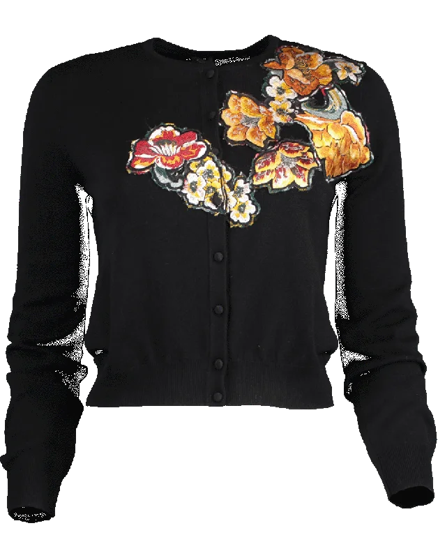 Jacquard Applique Cardigan Rayon Fabric Velvet Fabric Corduroy Fabric