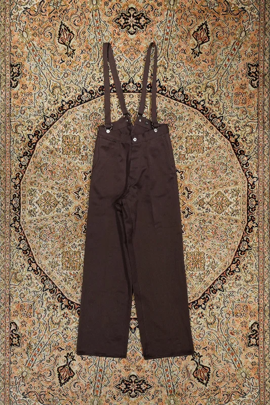 Taiga Takahashi CINCH-BACKED TROUSERS (BROWN) Trousers Culottes Wide Leg